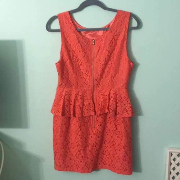 Forever 21 Pink Lace Dress with Ruffles - Picture 2 of 4